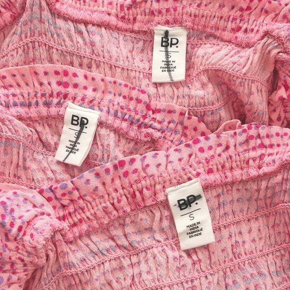 BP Romper Playsuit 100% Rayon Polka-dot Shirred Smocked Ruffles Fluttery NWOT - Picture 13 of 16